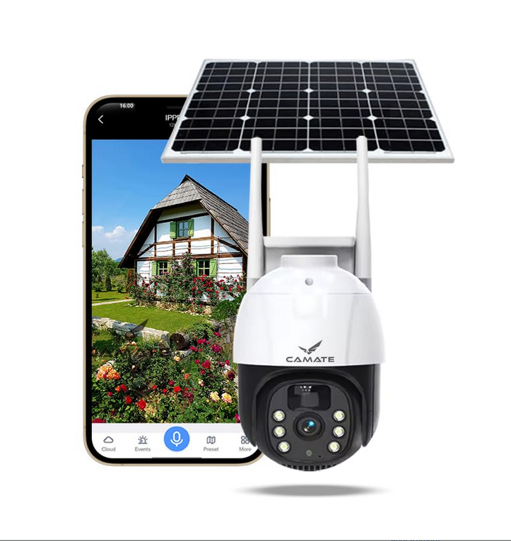 Solar 3MP 4G SIM PTZ CCTV Camera | Outdoor Security Camera