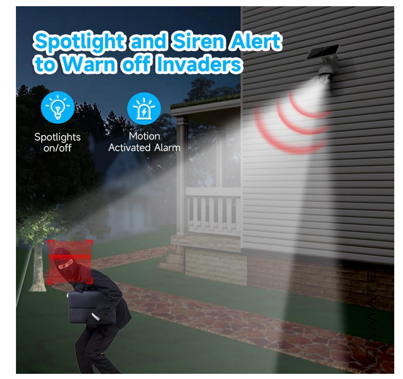 Solar 3MP 4G SIM PTZ CCTV Camera | Outdoor Security Camera